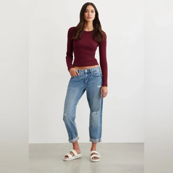 DYNAMITE Ribbed  Sweater - Picture 2 of 7